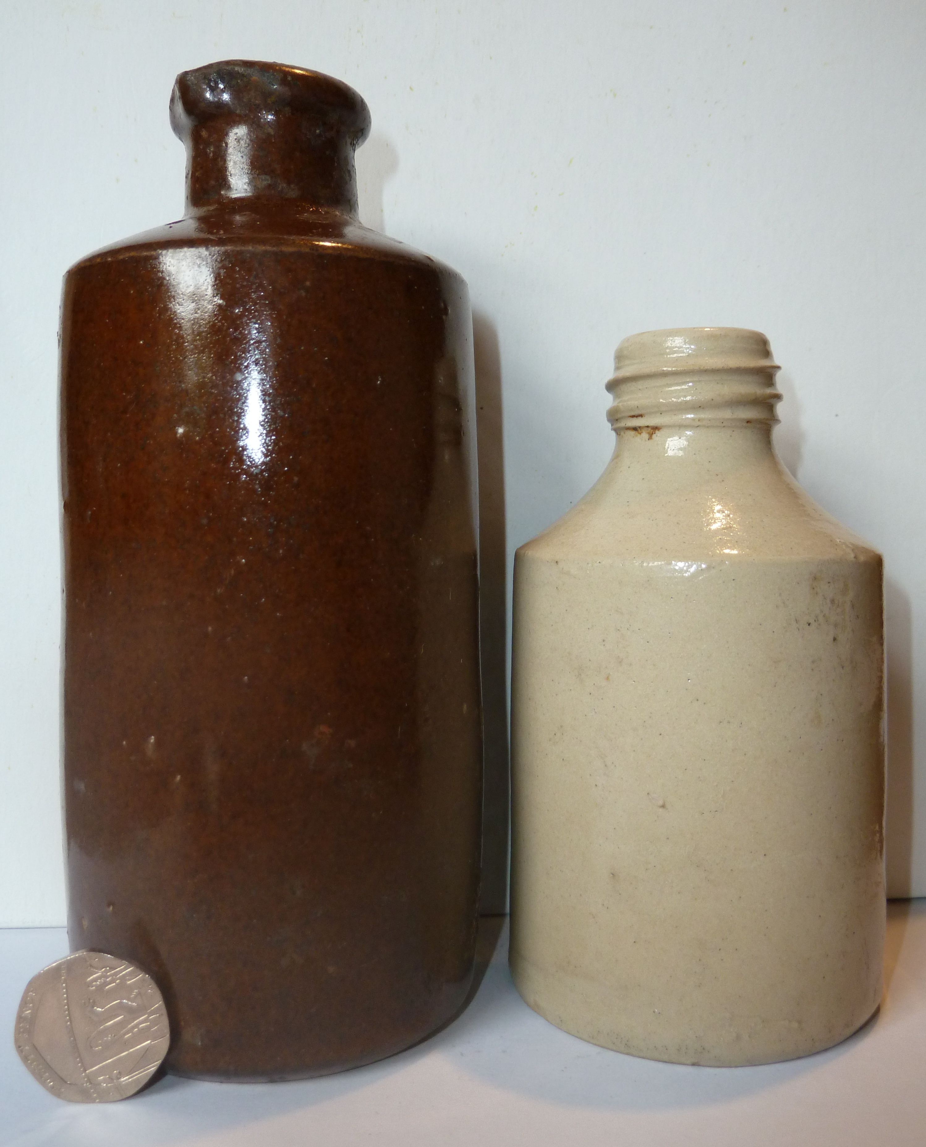 Late Stoneware Bottles