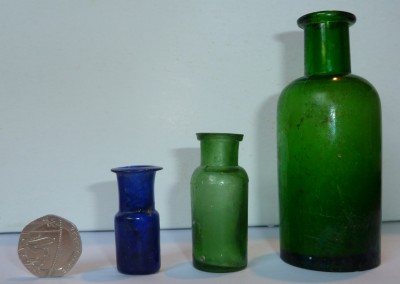 Small Green Medicine Bottles