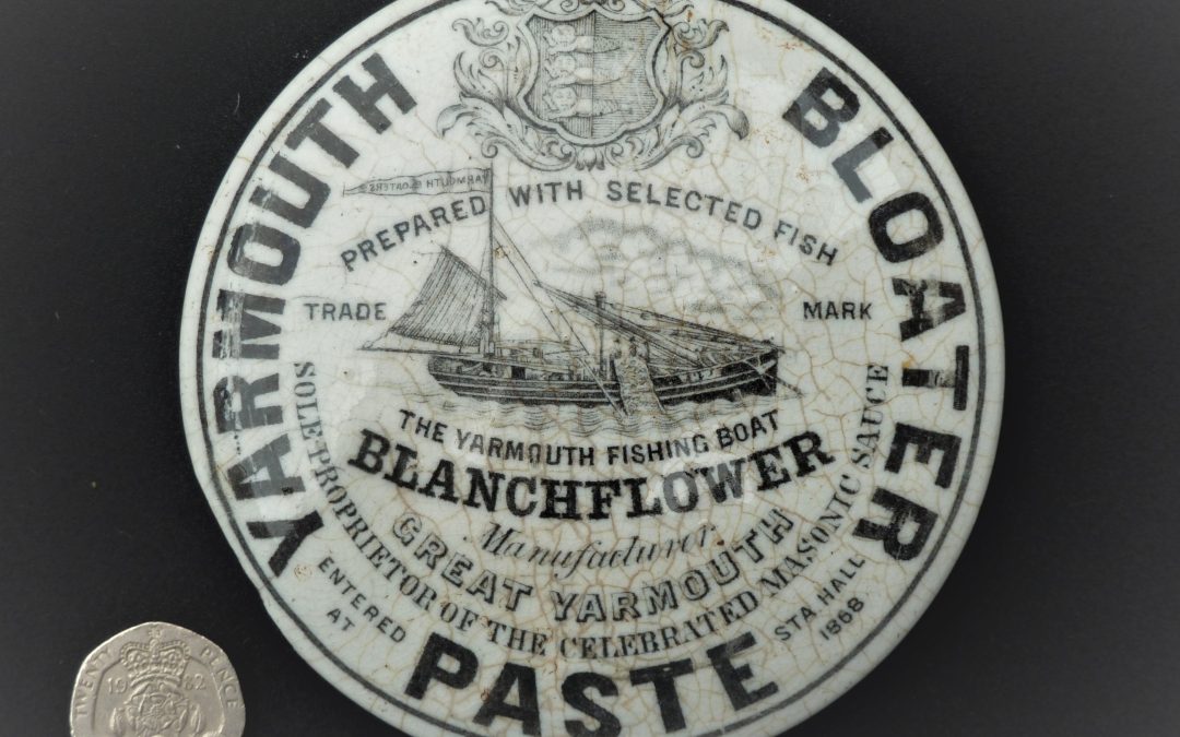 Pot lid for Blanchflower’s Yarmouth Bloater Paste