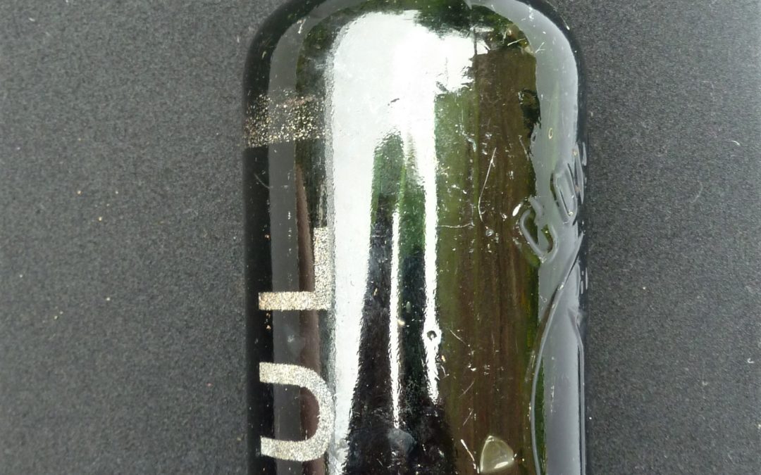 Cohen Brothers mineral water bottle, re-used by N. Paul and YABC